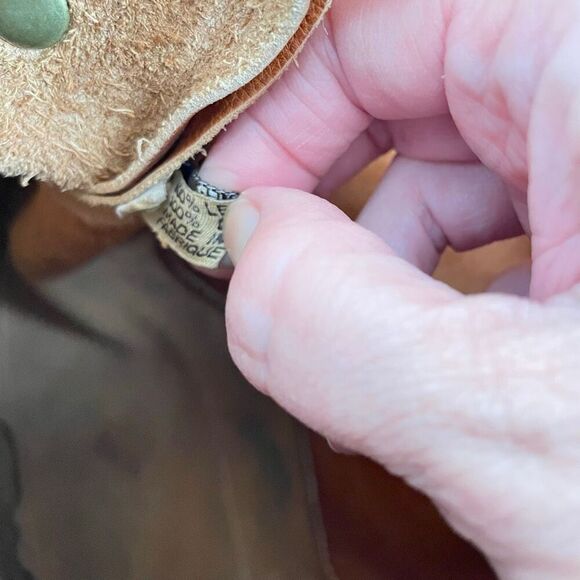 Patricia Nash Vintage Patch leather saddle bag Nepali Coast Hawaii suede inside - Picture 16 of 16